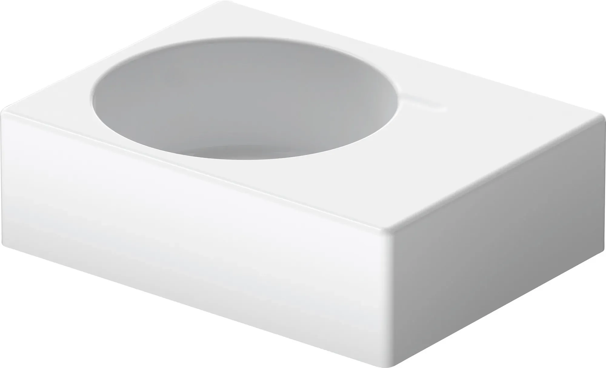 DU Design Classics Becken  Scola 615 mm m.ÜL,m.HLB,HL-Vst.,Becken li.,weiß