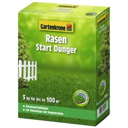 Gartenkrone Rasen-Start-Dünger, 3 kg, bis zu 100m2, 7696