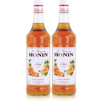 Monin Sirup Melone 1L - Cocktails Milchshakes Kaffeesirup (2er Pack)