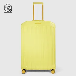 Piquadro PQ Light Mittelgroßer Trolley mit 4-Rollen, erweiterbar4 Rollen Gelb