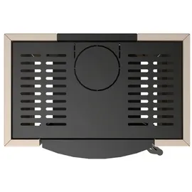 THERMIA Kaminofen Alpha Plus Stahl Schwarz/Abdeckplatte Weiß