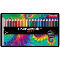 STABILO® aquacolor Aquarell-Buntstift - 36er Metalletui
