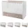 Lorelli Babybett MATRIX NEW 120 x 60 cm, 2 Ebenen, 2 Schubladen weiß braun