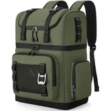 YOUNGOA Kühlrucksack Groß Auslaufsicher, 26L Doppellagiger Kühltasche Rucksack Wasserdichter Isolierter Picknickrucksack