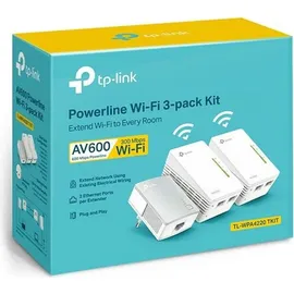 TP-Link AV500 WLAN Powerline Extender TL-WPA4220T Network Kit 500 Mbps 3 Adapter