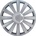 Vivol AUTO-STYLE Satz Radzierblenden Spyder Silber + Chrom Ringe