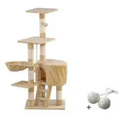 Rohrschneider ® Katzenbaum Felina , mit Gratis-Spielball, beige