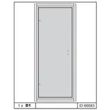 Karibu Ersatz Sauna Türelement 38 mm 815x1796 mm bronziert