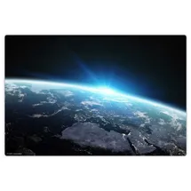 cover-your-desk Schreibtischunterlage Erdkugel bei Nacht 60 x 40 cm Blau