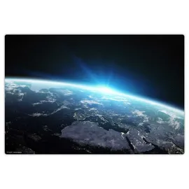 cover-your-desk Schreibtischunterlage Erdkugel bei Nacht 60 x 40 cm Blau