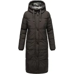MARIKOO Damen Winter Steppmantel Stepp Jacke Mantel Parka warm mit Kapuze Soranaa