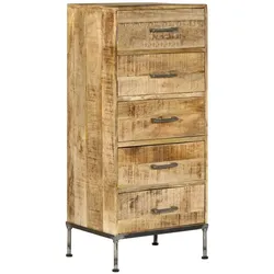 vidaXL Kommode 45x35x106 cm Massivholz Mango