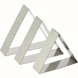 SCHNEIDER Tortenring, Dreieck, Backring aus Edelstahl, 180 mm, Höhe: 50 mm
