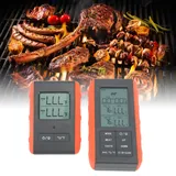 Fleischthermometer Mit Zwei Sonden, Digitales Grillthermometer, Drahtloser Alarm, Htn Küchenthermometer-sonde