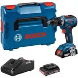 Bosch Professional 18V System Akku Bohrschrauber GSR 18V-55 (max. Drehmoment 55 Nm, 1.800 min−1, inkl. 2x 2.0Ah Akku, Schnellladegerät GAL 18V-40, L-BOXX)