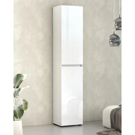 INOSIGN Mister 40 x 200 x 34 cm 2 Türen 12 Fächer hochglanz weiß / weiß