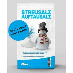 Streusalz Auftausalz im 25 kg Sack - Palette mit 50 Säcken (1250 kg)