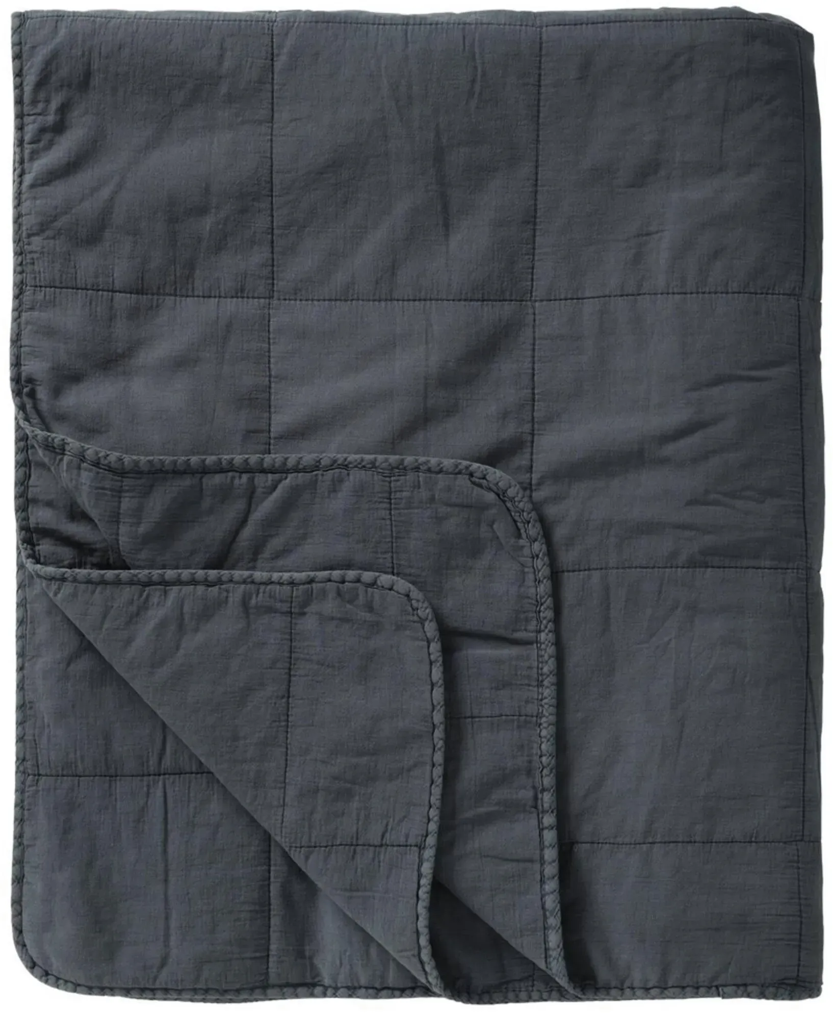 IB Laursen Vintage Bettdecke doppelt, 240 x 240 cm, historical blue