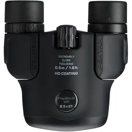 Pentax Fernglas Papilio III 8,5x21 WR schwarz