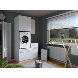 laundreezy Mehrzweckschrank-Set 118 x 238 x 68 cm Weiß