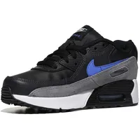 NIKE CD6867-018 AIR MAX 90 LTR (PS) Herren Black/MEDIUM Blue-Smoke Grey-Anthra EU 28