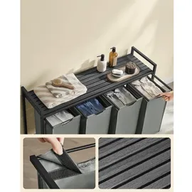 alasans Wäschekorb REX schwarz/grau - Schwarz/Grau