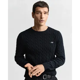 GANT Cable Pullover - Evening Blue - 2XL