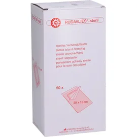 NOBAMED Rudavlies-steril Verbandpflaster Wundpflaster 20 x 10 cm 50 St.