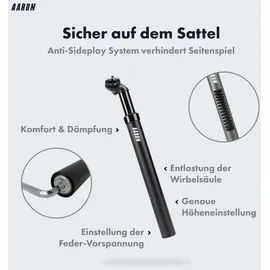 Aaron Spring Sattelstütze gefedert - Ø 34,9 mm Länge 350 mm