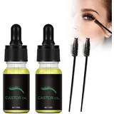 2PC Wimpernserum, Wimpernwachstumsserum, Eyelash Serum, Natürliches für Schnelleres, Augenbrauenverstärker und Wimpernserum, Wimpernserum für Längeres, Dickeres, Volleres, Stärkeres Wachstum, mascara