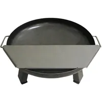 SOUK ONE Feuerplatte Plancha Platte aus Stahl 4mm, Grillplatte passend für Feuertonne 100 cm (Lieferung ohne Feuerschale)