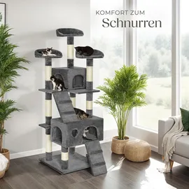 Tectake Mogli Kratzbaum 170 cm grau