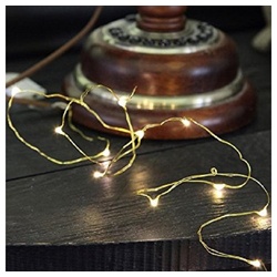 STAR TRADING LED-Lichterkette 728-12 LED-Draht Lichterkette Messing Dew Drops ww
