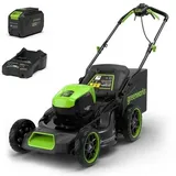 GREENWORKS GD48LM46SPK4 AKKU Rasenmäher 48V mit 1x 48V/4Ah Akku und Ladegerät