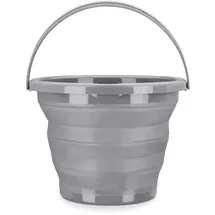 Navaris Falteimer Silikon 10 l Grau