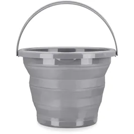 Navaris Falteimer Silikon 10 l Grau