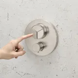 Herzbach Design iX Unterputz-Duscharmatur mit Thermostat, 17.803055.1.09,