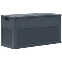 Ergonomische® Mülltonnenbox Best & Klassische Garten-Aufbewahrungsbox 320 L Anthrazit Gartenboxen,Stahl Universalbox HOMMIE