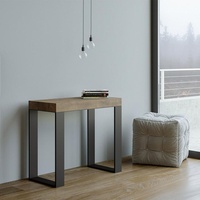 Ausziehbarer Tisch 90x40-300cm Holz Metall Design Tecno NoixHöhe (cm): 77, Breite (cm): 90, Tiefe (cm): 300, Zusammensetzung: WOOD, IRON, Modelle:...