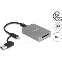 DeLock USB Type-C Card Reader im Aluminium Gehäuse für CFexpress oder XQD