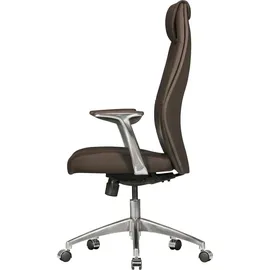 KADIMA DESIGN Chefsessel Echtleder Braun