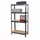 MCW Schwerlastregal MCW-D67, Werkstattregal Steckregal, 160x80x40cm, Traglast bis 320kg MVG-zertifiziert ~ schwarz