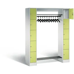 C+P Offene Garderobe Serie 8070, H1950xB1430xT480mm