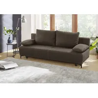 Schlafsofa JOCKENHÖFER GRUPPE "Luigi" Sofas Gr. B/T: 196cm x 83cm, braun praktischer Bettfunktion, StauraumBettkasten, frei im Raum stellbar