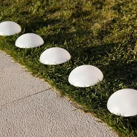 Lumi Jardin Solarleuchte Kunststoff ∅15cm 5er Set weiß