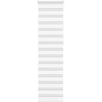 VidaXL Zebrarollo Weiß 65x230 cm Stoffbreite 60,9 cm Polyester