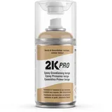 2K PRO 2K Spraydose 250ml - 2 Komponenten Sprühlack, Schnelltrocknender Spritzlack, UV-Beständig, Stoss- und Kratzfest | Epoxy-Grundierung Beige
