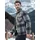 Lerros Karierte Outdoor-Hemdjacke in Woll-Optik platinum grau M