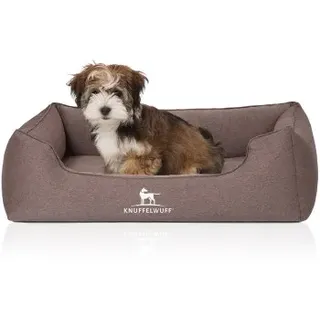 Knuffelwuff Hundebett Leano M-L 85 x 63 cm braun