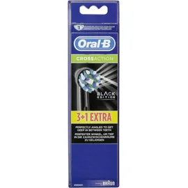 Oral-B CrossAction CleanMaximiser Black Edition Aufsteckbürste schwarz 4 St.